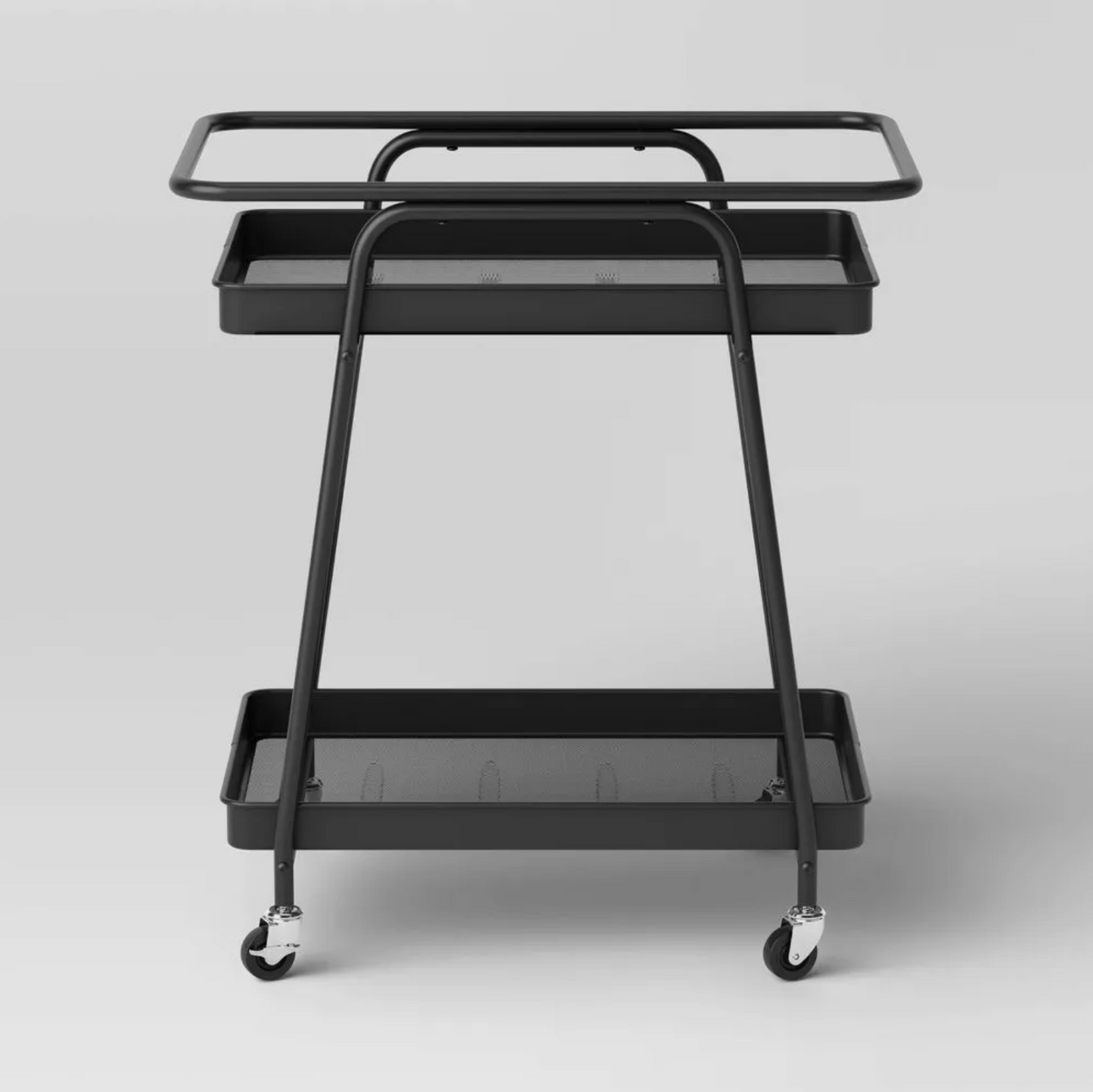 Metal Mesh Rolling Cart Black-Room Essentials