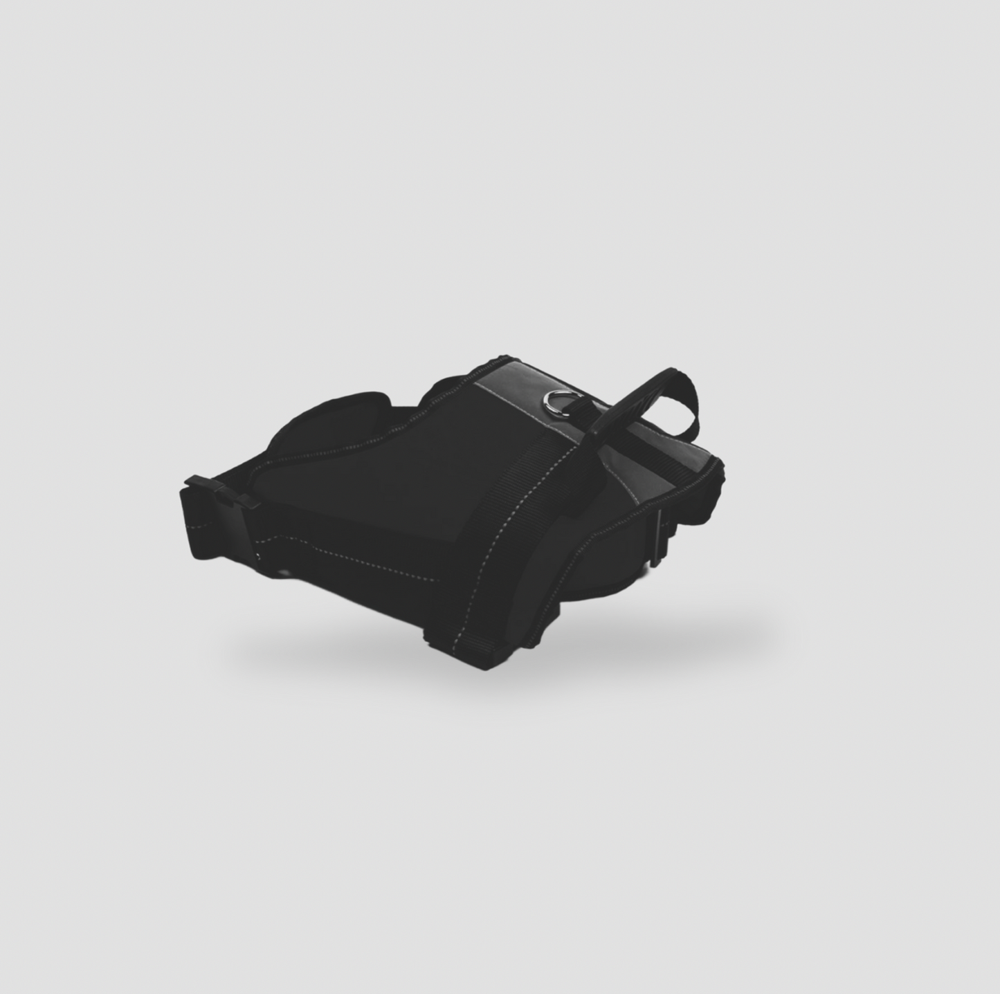 Silver Paw-Heavy Duty Harness Black