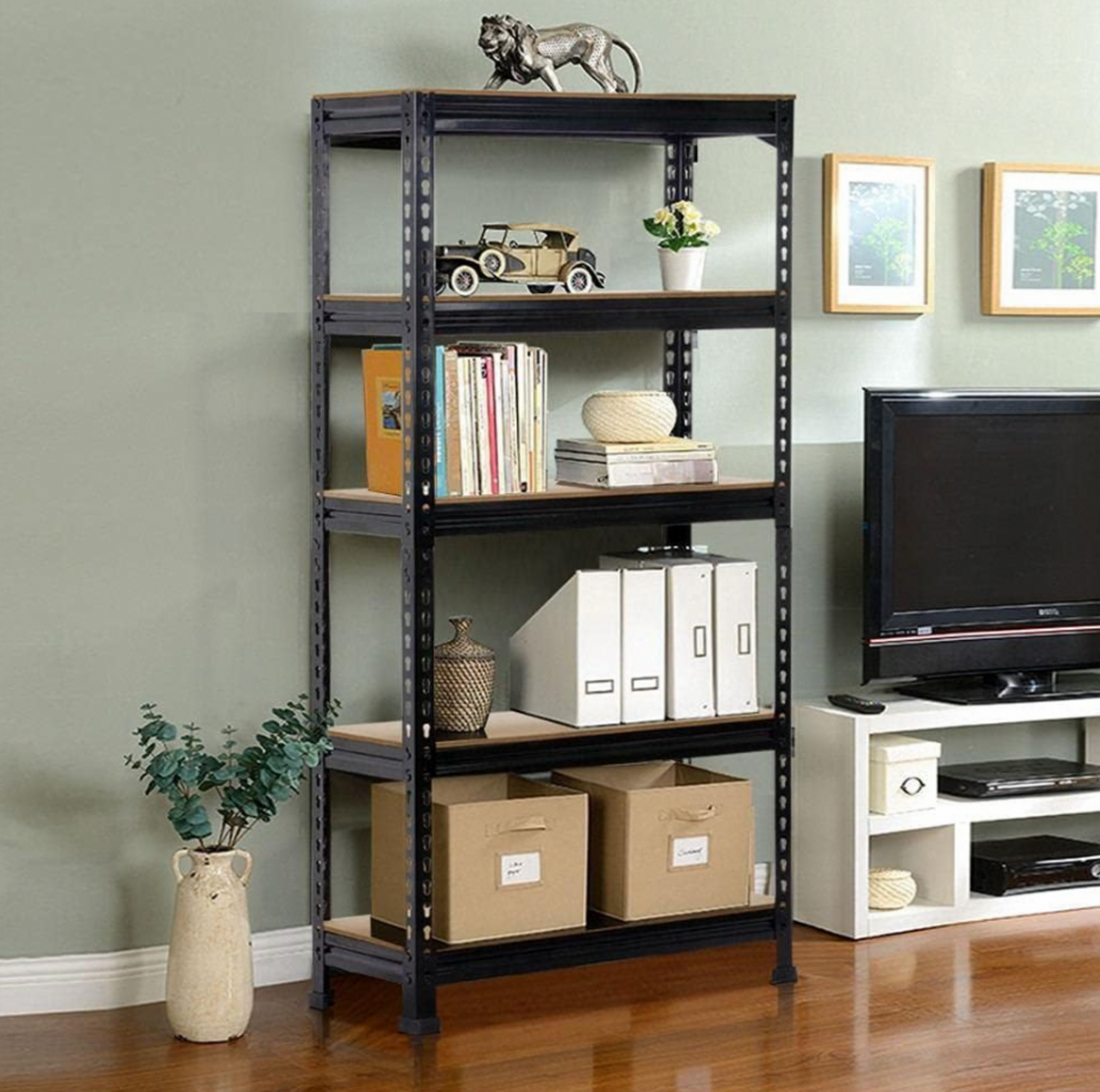 Yaheetech 5-Tier Adjustable Storage Rack – Heavy-Duty Shelving for Garage, Home & Office