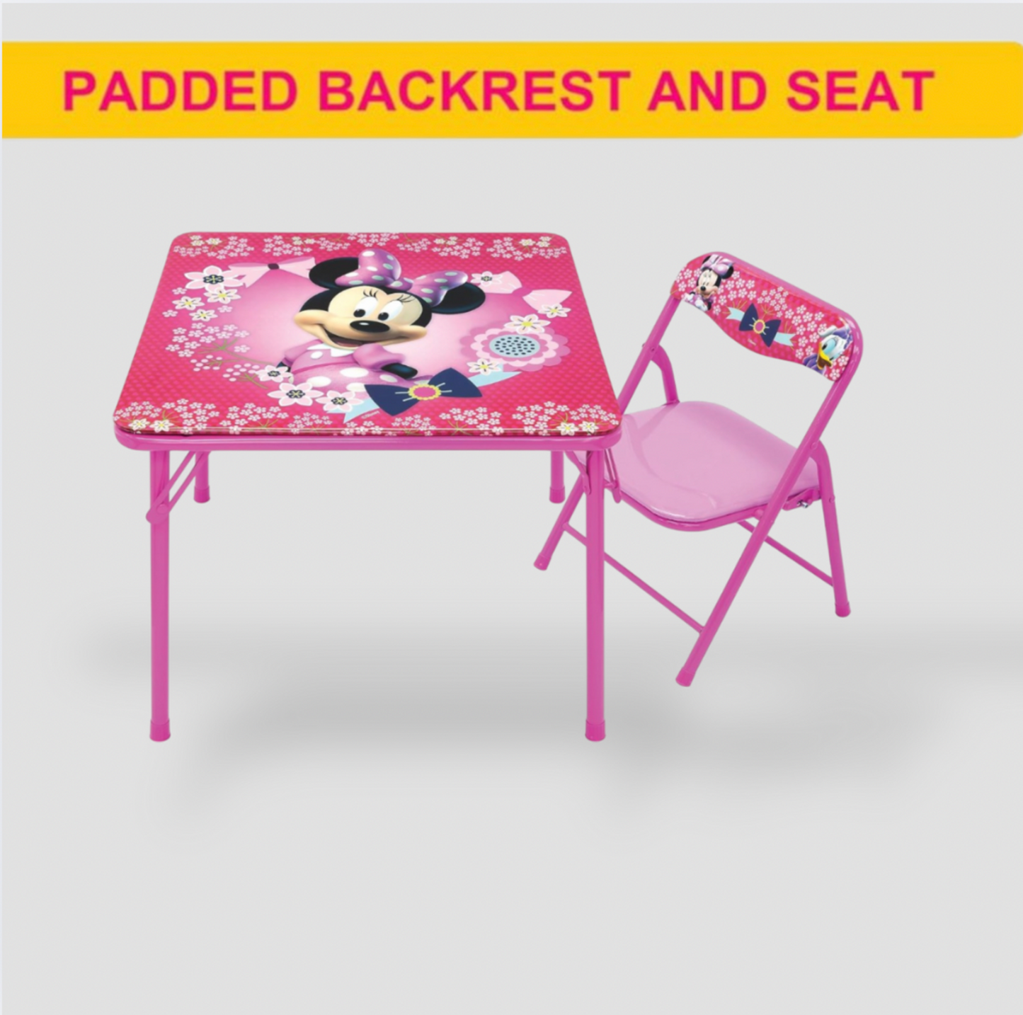 Minnie Mouse Blossoms & Bows Jr. Activity Table Set with 1 Chair