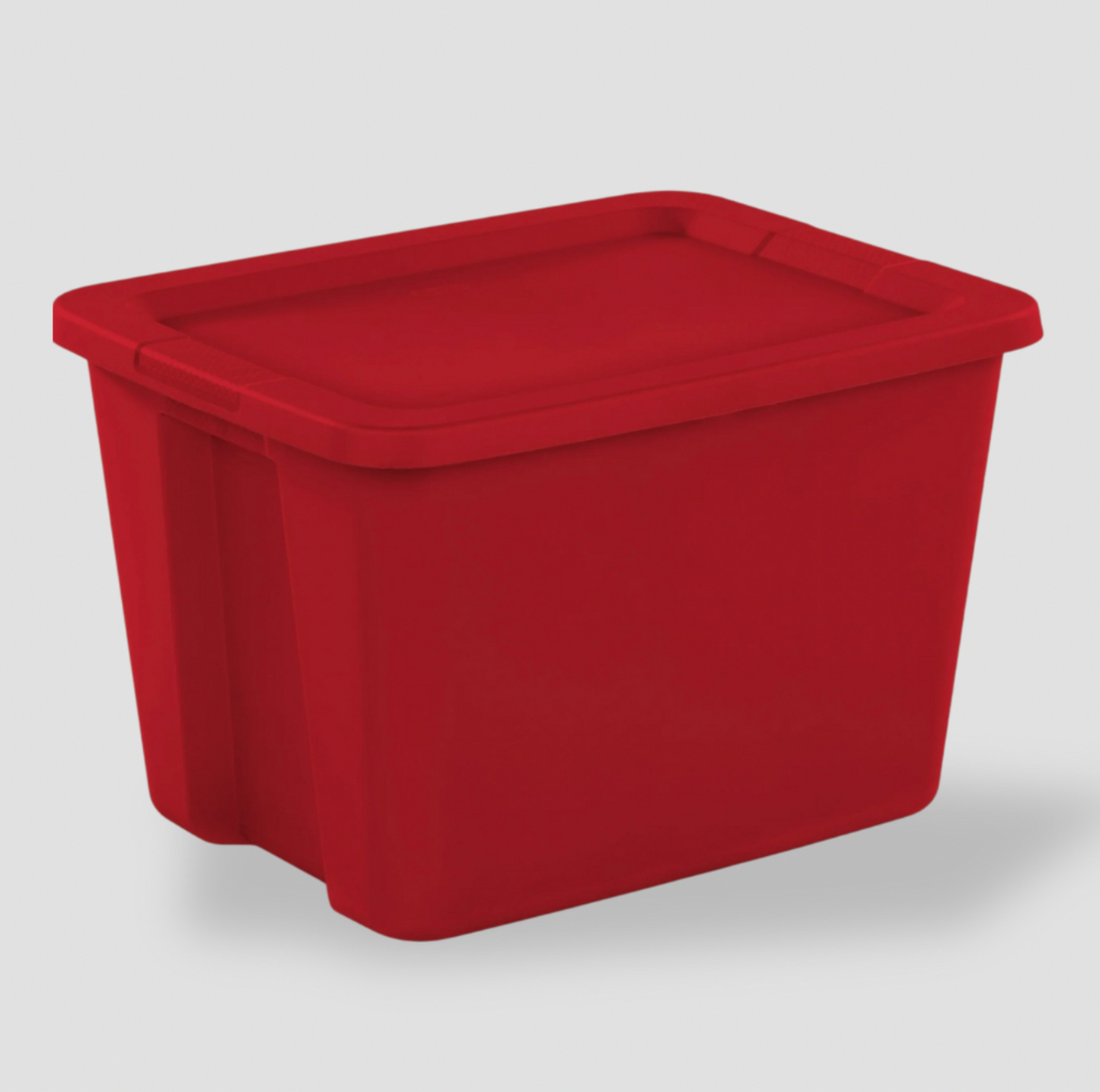Sterilite Plastic 18-Gallon Tote Box – Red (Set of 8)