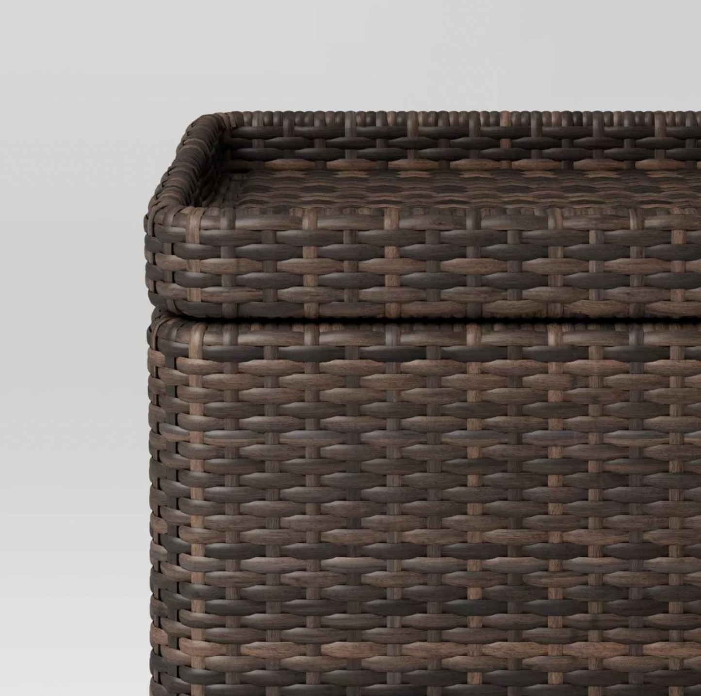 Wicker Storage Outdoor Patio Accent Table Brown - Room Essentials